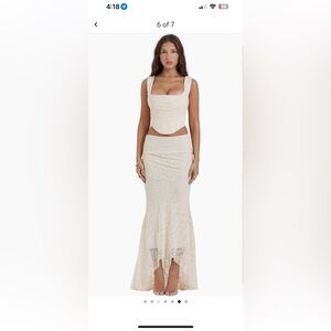 HOUSE OF CB Therese lace skirt